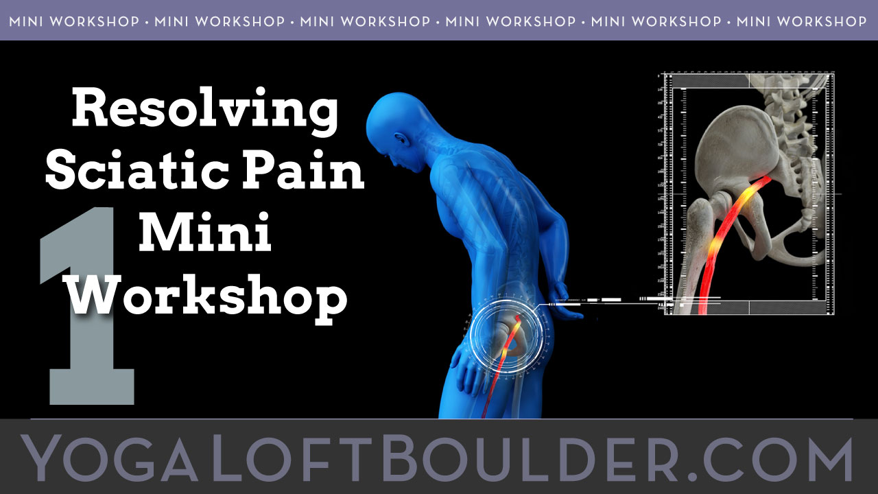 Avita Yoga Mini Workshop Resolving Sciatic Pain Part 1